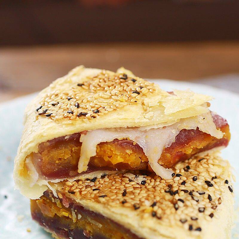 温州桥墩镇网红苏式酥皮大月饼蛋黄板栗榴莲糕点零食中秋礼盒送礼