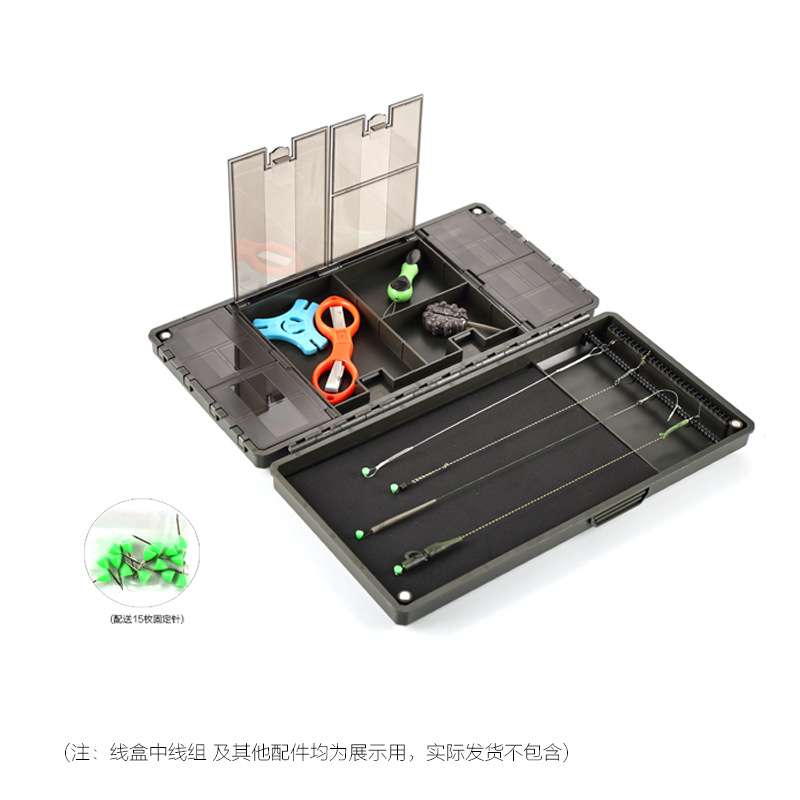 跨境酷诺欧式钓组子线盒带刻度CN-A250C多功能鲤钓配件磁吸收纳盒