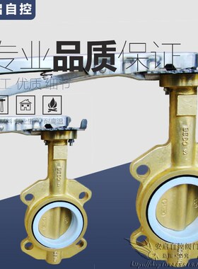 WD71X-16T/C954海水盐水船用全铜手动手柄对夹式青铜蝶阀DN50-200