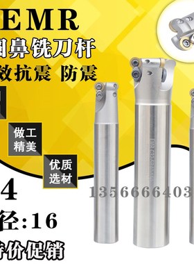 数控圆鼻铣刀杆 加硬白色16R4圆刀杆 EMR C15-4R16-150-200L-2T