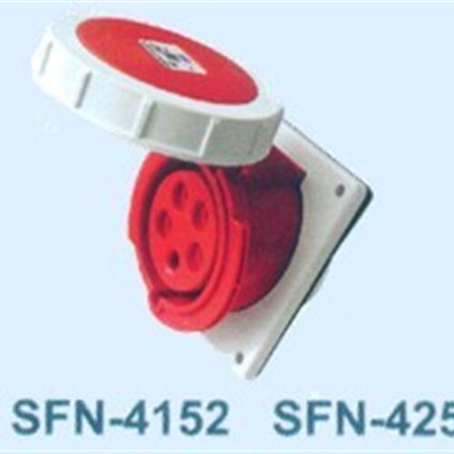 SFE上丰防水工业插座SFN-4152 16A 五极暗装斜座 IP67 五芯插座