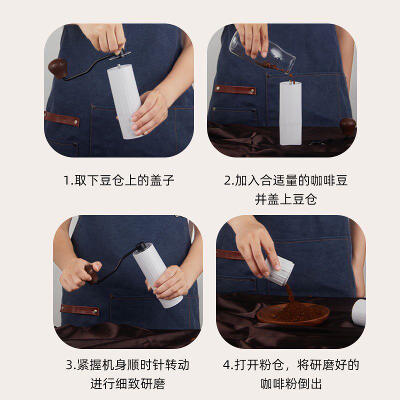 咖啡磨豆机 不锈钢磨芯手动咖啡研磨F器 户外手冲咖啡手摇磨豆机