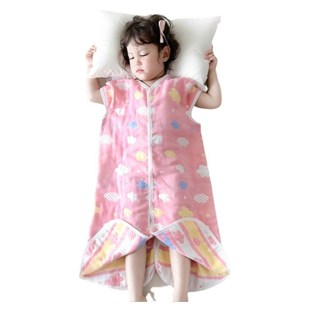 睡袋儿童夏季 防踢被子宝x宝睡觉护肚子神器大童肚兜护肚防着 薄款