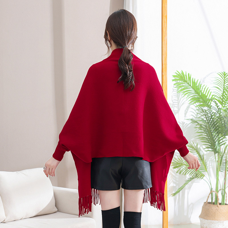 披肩婚礼妈妈洋气高档秋冬喜婆婆配旗袍结婚礼服羊毛羊绒斗篷外套