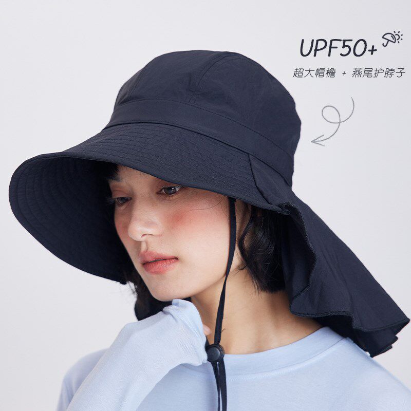 拥抱夏日!王炸防晒帽实用款护脖子全方位遮阳大帽檐出游钓鱼帽夏