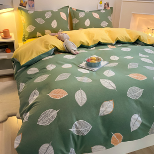 全棉磨毛被d套单件双人200x230 220x240冬加厚被罩床单160x210