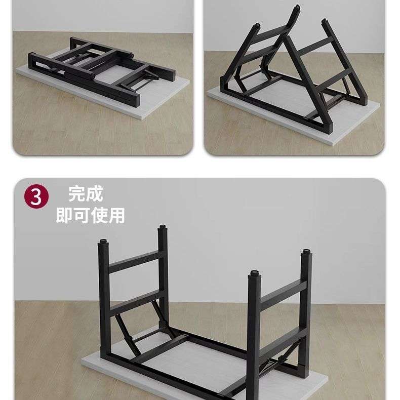可折叠电脑桌台式书桌简约现代家用办公桌卧室简易学习桌写字桌子