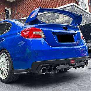 适用斯巴鲁WRX STI VA 2015-2021后唇尾唇后扰流板外饰跨境改装件