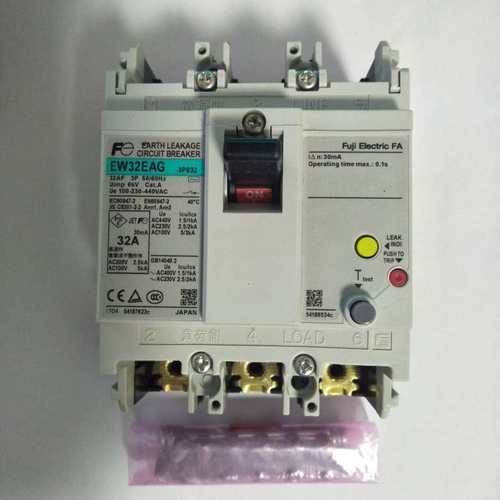 EW32SAG富士漏电断路器EW32SAG 3P032B 32A  30ma   100ma 灵敏度