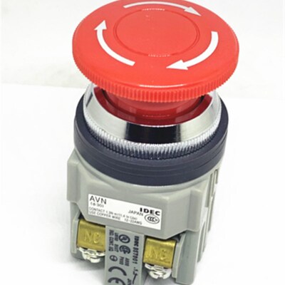 正品IDEC和泉AVN311NR急停按钮开关一开一闭开孔30mm AVN311N-R