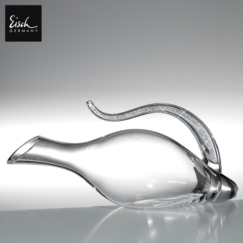 德国Eisch晶钻手工红酒醒酒器防滴漏 奢华水晶葡萄酒分酒器礼盒装