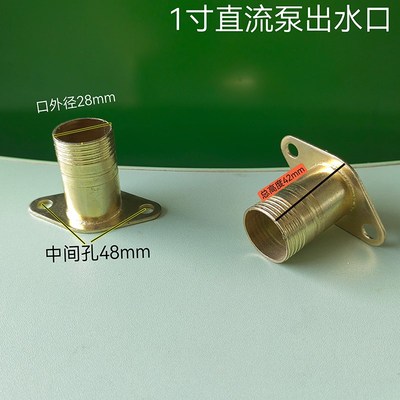 出水口配件直流水泵出水口电瓶车泵12V24V48V60V1寸2寸1.5寸水泵