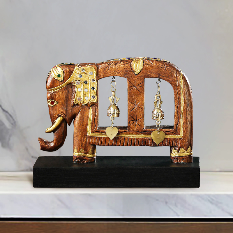 异丽东南亚风格家居泰国大象摆件实木木雕工艺品泰式风情创意装饰