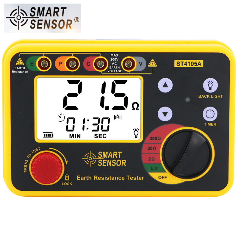 香港希玛ST4105A接地电阻测试仪表防雷测试仪专业高精度