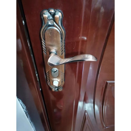 防盗门拉手配件 双活双快把手执手 实心手柄加厚入户卡簧 手把