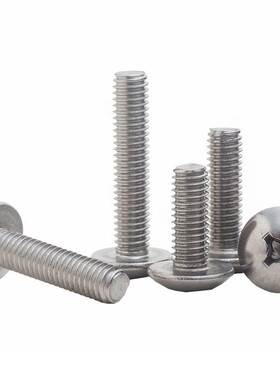 304不锈钢大扁头螺丝十字螺钉TM M2M3M4M5M6伞头半圆头螺钉