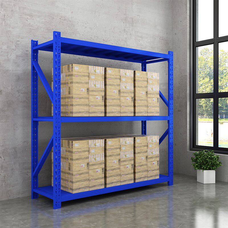 货架置物架家用简易金属家用货架铁架子仓库仓储轻中型三层服装架