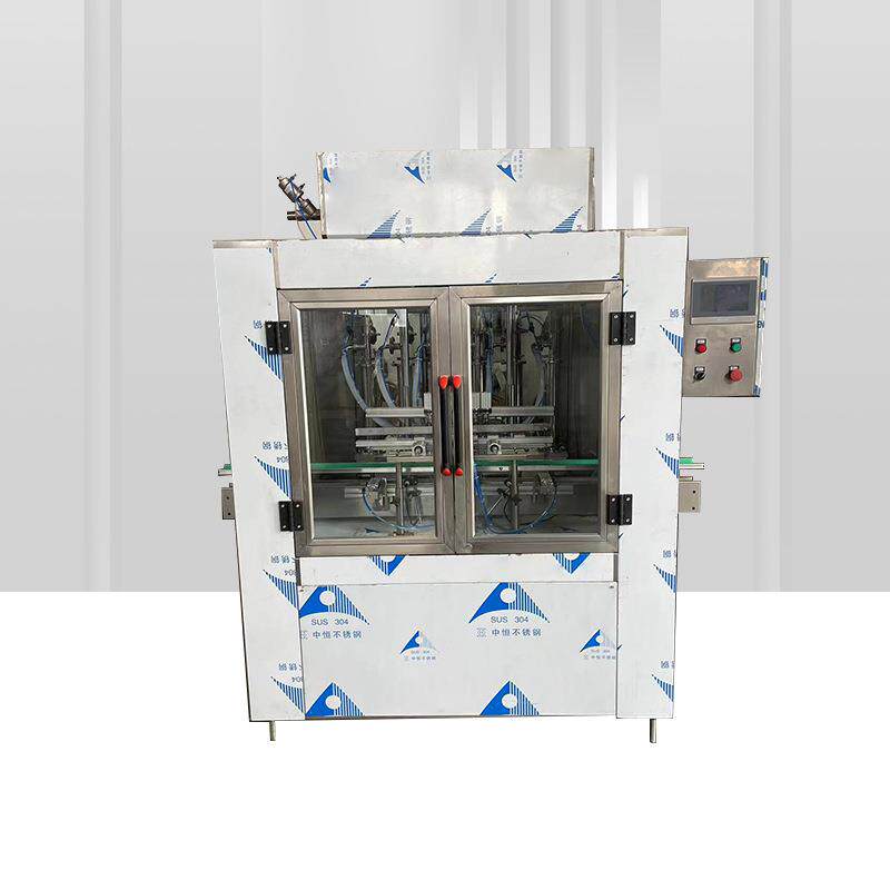 全自动六头辣椒酱灌装机花生酱豆瓣酱灌装机酱料注塞灌装机出口