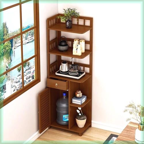 茶水柜家用墙角烧水m置物架茶台桌边茶叶茶具博古收纳储物展示架