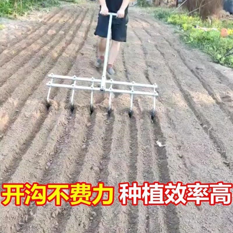 种蒜神器大蒜开沟农用工具种花生C大蒜小型农活种植播种机起垄翻