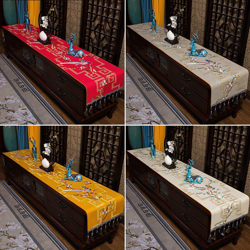 茶几电视柜组合套装桌布布艺盖巾防尘罩盖布长方形餐桌垫客厅家用