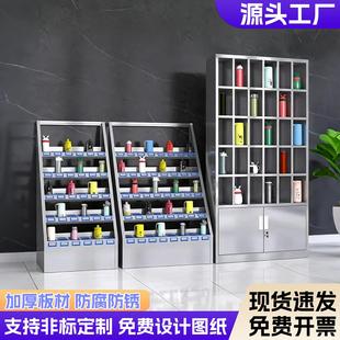 不锈钢水杯柜员工多格柜放置柜工厂车间茶杯架子茶水间储物放杯柜