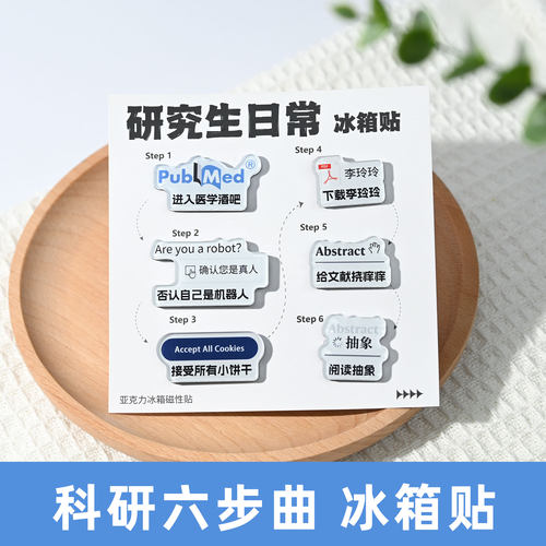 【科研周边】六步曲冰箱贴