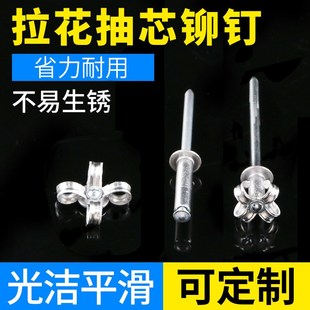 拉花抽芯铆钉汽车铆钉拉花铆钉酒盒铆钉防伪开花铆钉梅花铆钉M4M5