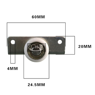 自动推拉黑板滑轮推拉升降黑板滑轮包胶滑轮聚氨酯滑轮带座子支架