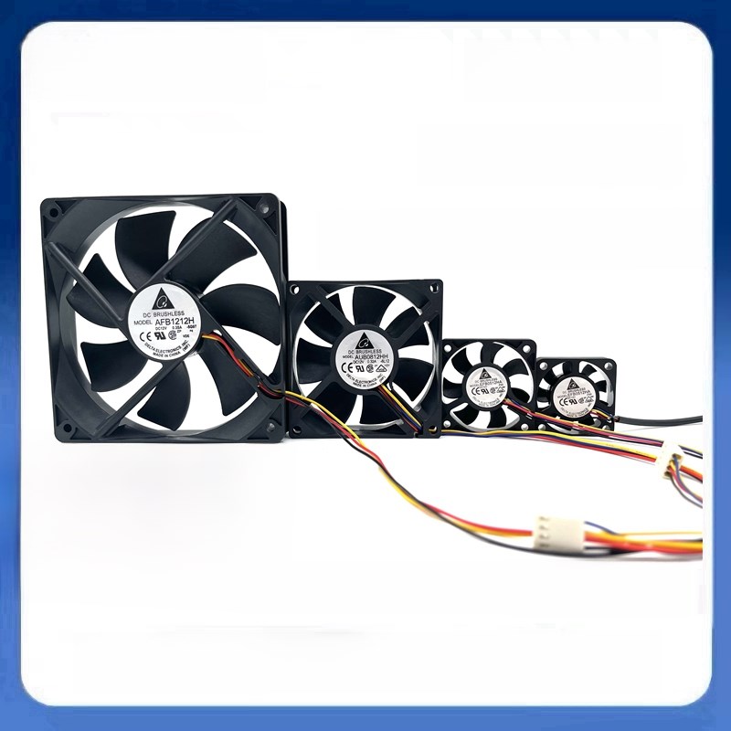 电脑风扇456cm 789/12 cm 4010 5010 6025 4线Pwm温度控制Cpu冷却