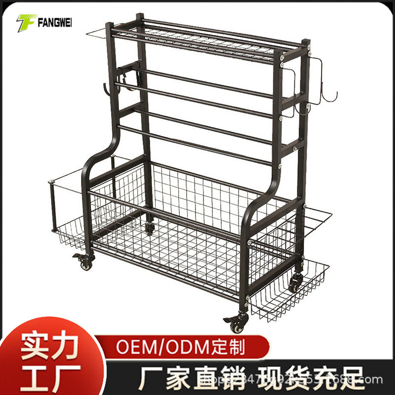 多功能哑铃运动健身器收纳架移动推车体育用品置物架篮球瑜伽收纳