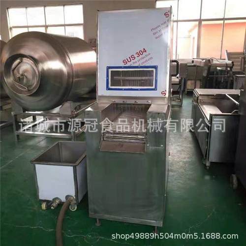 不锈钢肉类盐水注射机 全自动鸡腿腌渍料注入机 牛羊肉腌制嫩化机