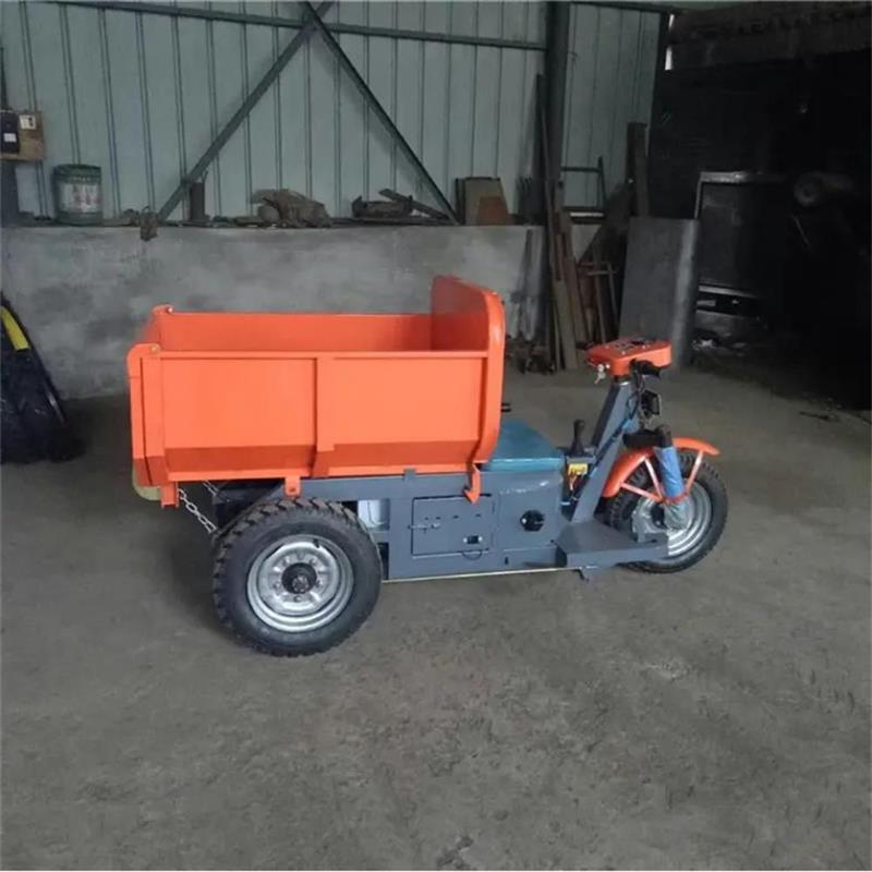 电动液压自卸三轮车工地工程用拉货三轮车工程料斗三轮车