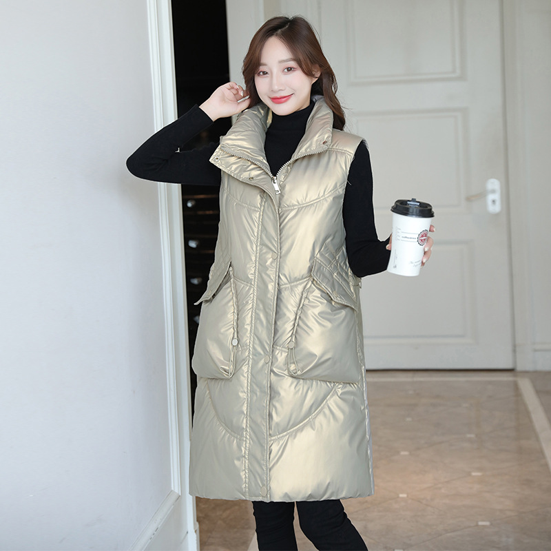 外贸款免洗亮面羽绒棉服