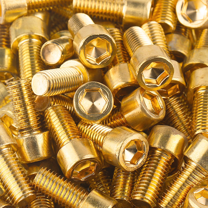 促铜内六角螺丝圆柱杯头六方螺栓黄铜国标机丝螺钉M4M5M6M8M10M12