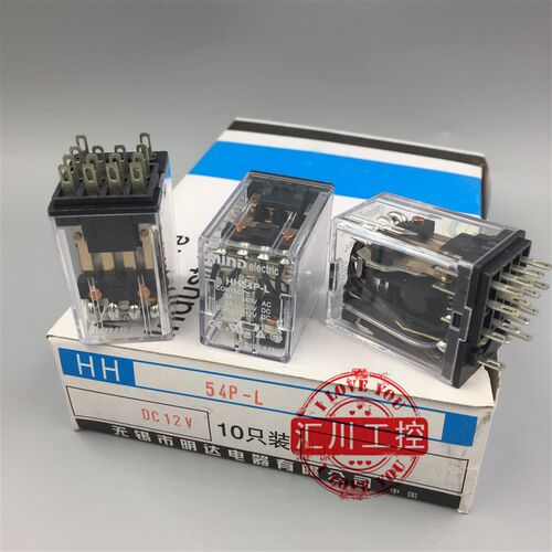 原装 MIND无锡明达富士中间继电器小型继电器 HH54P-L/DC24V带灯