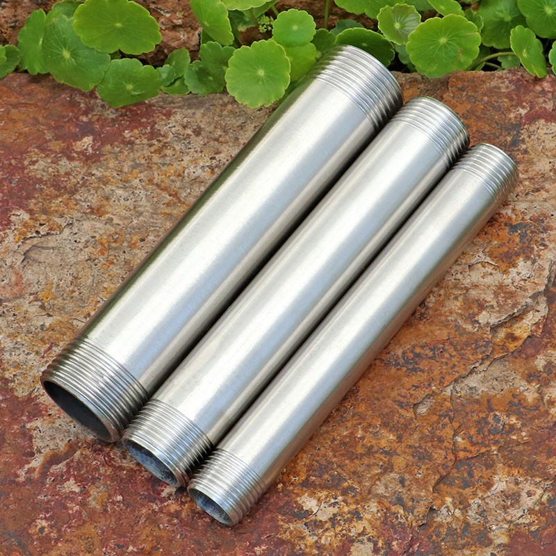 304四分六分一寸双头外丝耐酸碱高压高温水枪加长杆无缝不锈钢管