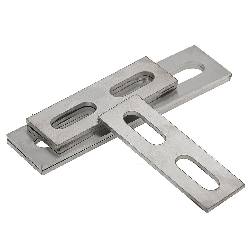 M6-M12 304不锈钢U型螺栓挡板螺丝U型卡挡板管卡挡片方形垫片管夹