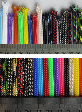 蛇皮网4mmPET尼龙编织网三织加密型避震音响线套网线材保护网 1米