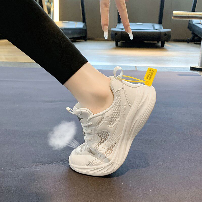 运动鞋女款2f024新款秋冬网鞋软底网面透气女鞋白鞋轻便减震跑步