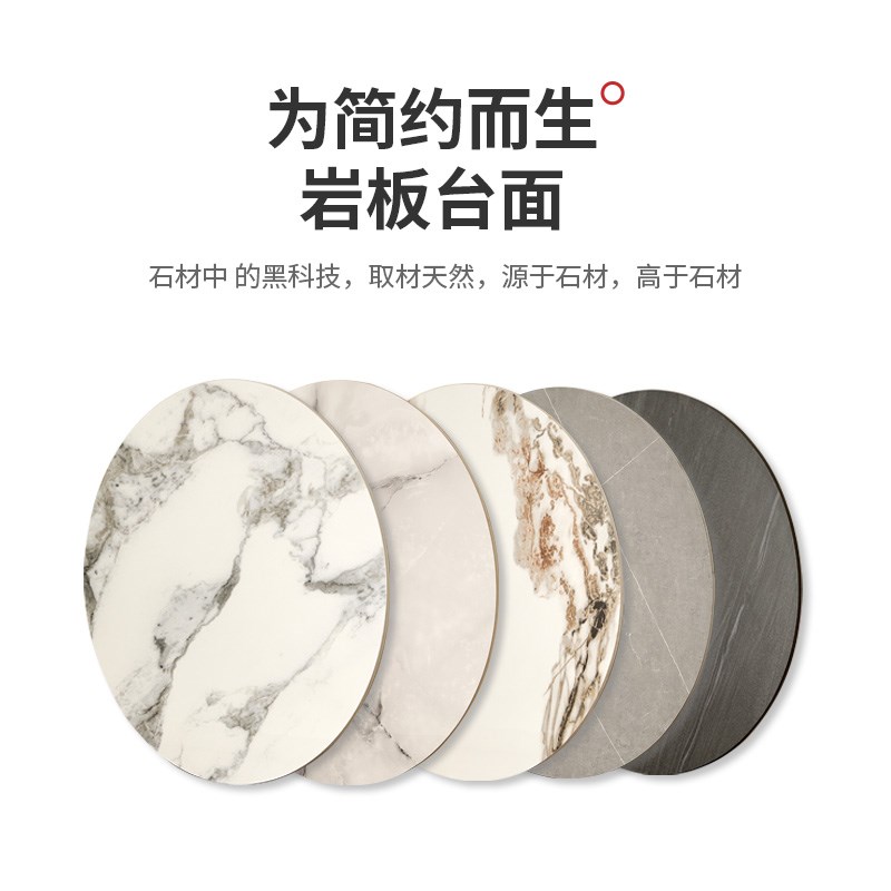 岩板餐桌转盘定制加n工家用大理石圆桌面圆盘饭店旋转台歺桌小转