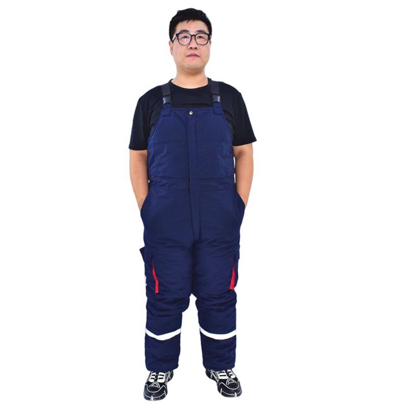 冬季加厚冷库连体棉裤劳保工作服耐磨脏保暖棉背带裤X男工装防寒