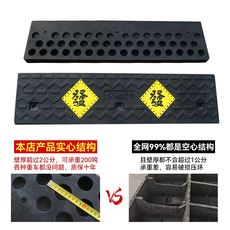 马路牙子斜坡垫台阶斜坡板橡胶实心压重路沿上坡垫汽车Z门槛爬坡