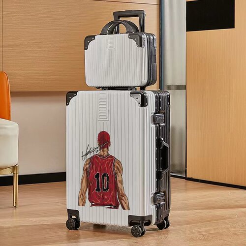 2023卡通万向轮行李箱男大容量加厚学生拉杆铝框皮箱女密码旅行箱