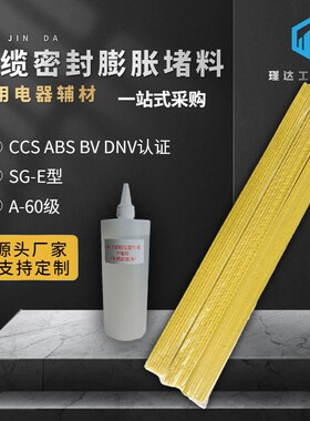 a-60级黄色SG-E型DMT船用阻燃耐火电缆密封堵料膨胀棉电缆贯穿件