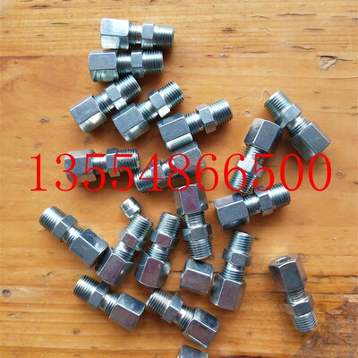 304不锈钢卡套接头/直通终端/外丝卡套接头 M10x1-6mm-8mm