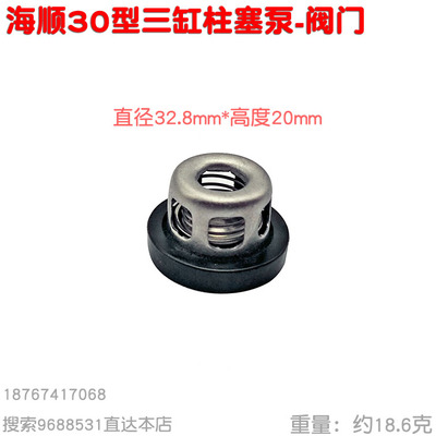 不锈铁活门止回阀门 台湾海顺HS30 36 J32 45A型三缸柱塞泵32.5mm