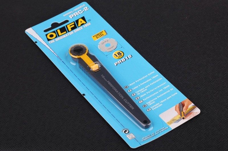 日本OLFA欧发旋转式切割刀PRC-2虚线滚刀 制作优惠券 切虚线