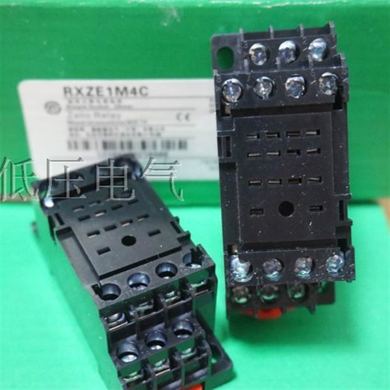 RXM4 MY4继电器导轨安装底座 RXZE1M4C