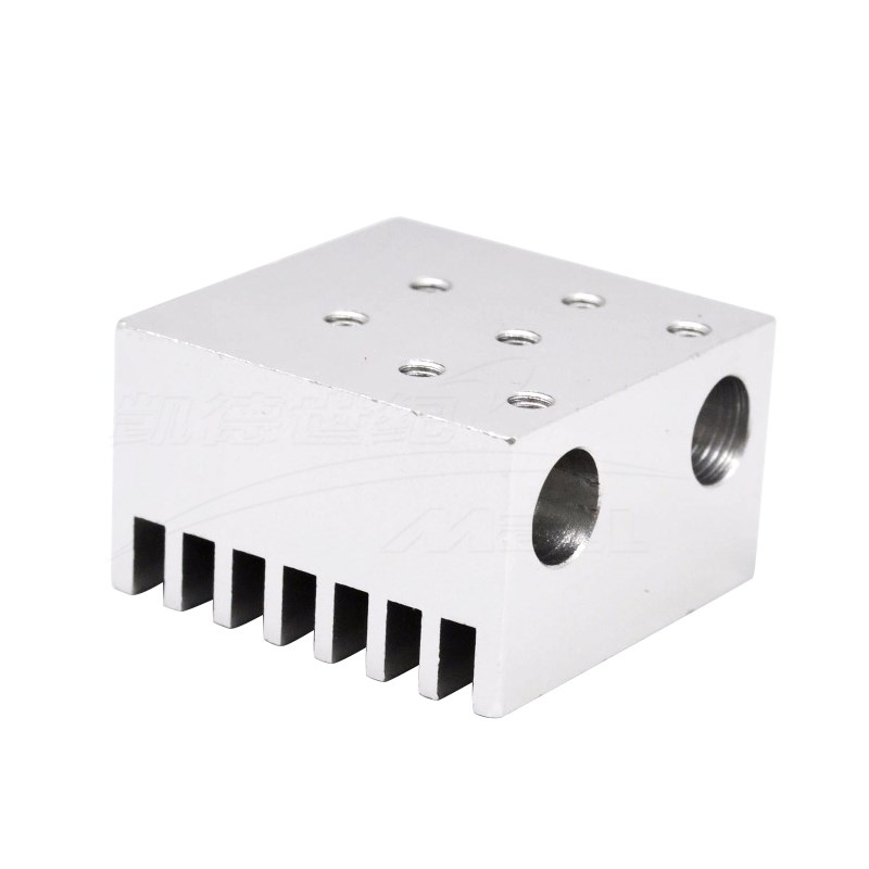 3D打印机配件 E3D单头双色 混色喷头散热片e3d 金属 DIY挤出铝块